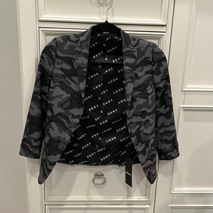 Boys camouflage black and grey blazer